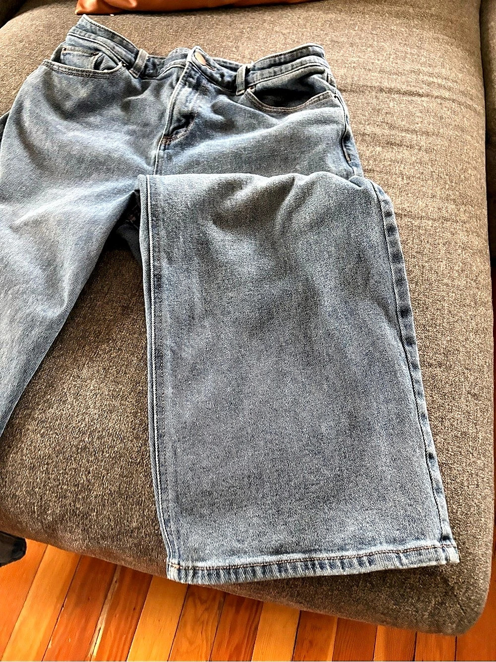R Jeans Wide Leg Jeans in Blue Waist 29 Petite - Picture 3 of 8